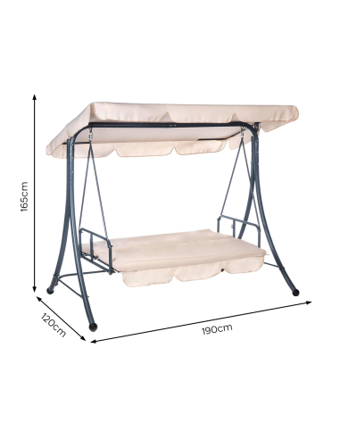 Dondolo Letto da Giardino ARIZONA 3 Posti...