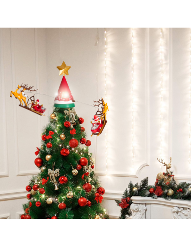 Puntale Rotante per Albero di Natale Girevole a...