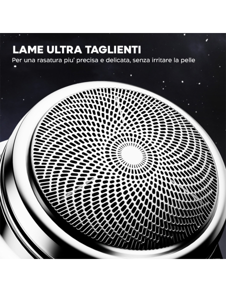 Mini Rasoio Elettrico da Uomo Barba e Capelli Portatile da Viaggio Ricaricabile