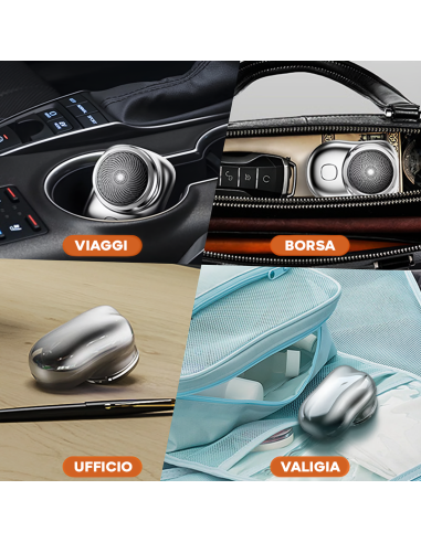 Mini Rasoio Elettrico da Uomo Barba e Capelli...