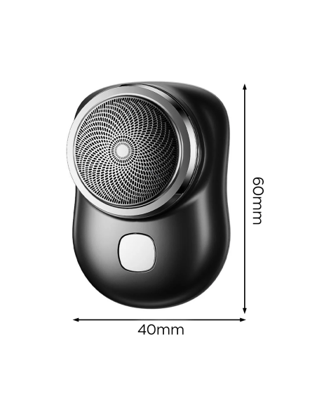 Mini Rasoio Elettrico da Uomo Barba e Capelli Portatile da Viaggio Ricaricabile