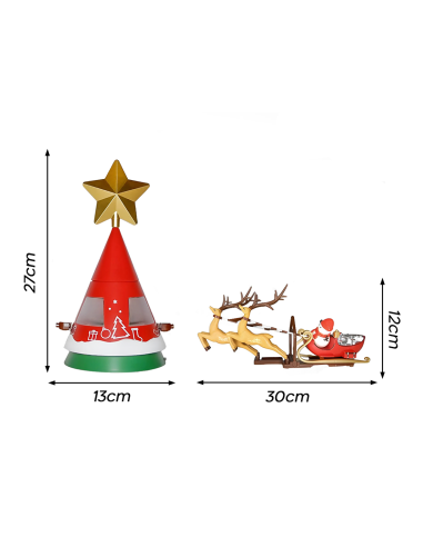 Puntale Rotante per Albero di Natale Girevole a...