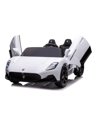 Macchina Elettrica per Bambini LT977 Maserati MC20 FULL OPTIONAL Due Posti Bianco