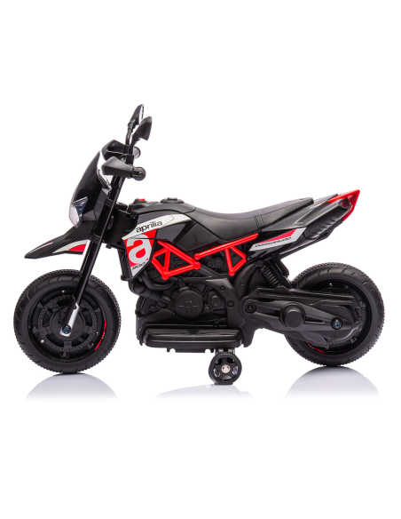 Moto Elettrica per Bambini LT965 Aprilia Dorsoduro SMALL Rossa Luci e Suoni