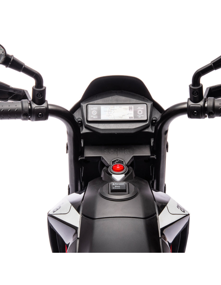 Moto Elettrica per Bambini LT965 Aprilia Dorsoduro SMALL Rossa Luci e Suoni