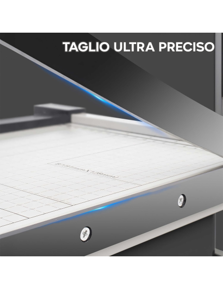 Tagliacarte Professionale con Griglia A4 Righello Taglierina a Leva Ghigliottina