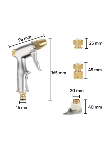 Pistola Irrigazione Acqua per Tubo da Giardino...