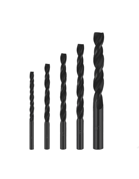 5pz Set di Punte per Trapano per Ferro Elicoidali Universali da 4,5,6,8,10mm