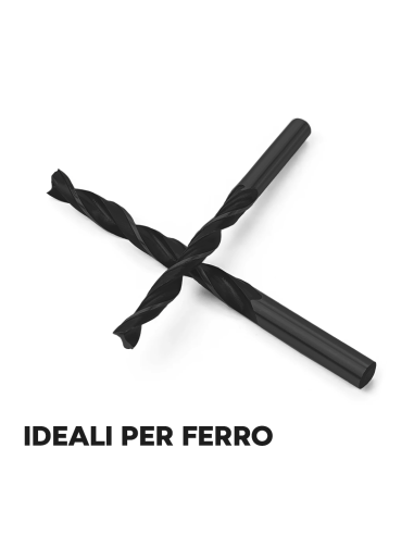 5pz Set di Punte per Trapano per Ferro...