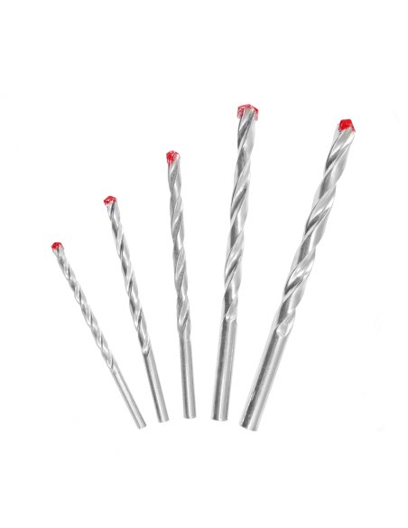 5pz Set di Punte per Trapano per Muro Elicoidali Universali da 4,5,6,8,10mm