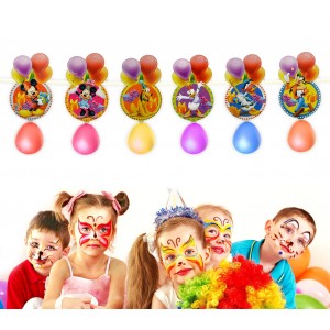 Image of PB435 Pack 2 festoni personaggi Disney con palloncini ghirlanda per feste bimbi 8044521478520