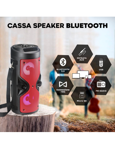Cassa Speaker Altoparlante Bluetooth con...