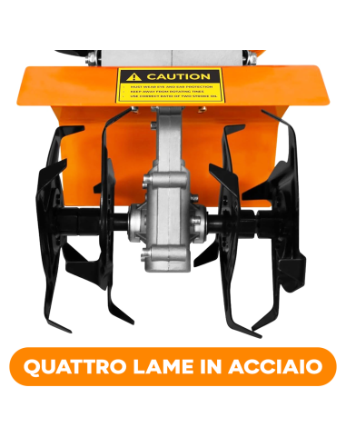 Motozappa a Benzina 52cc Fresatrice da Giardino...