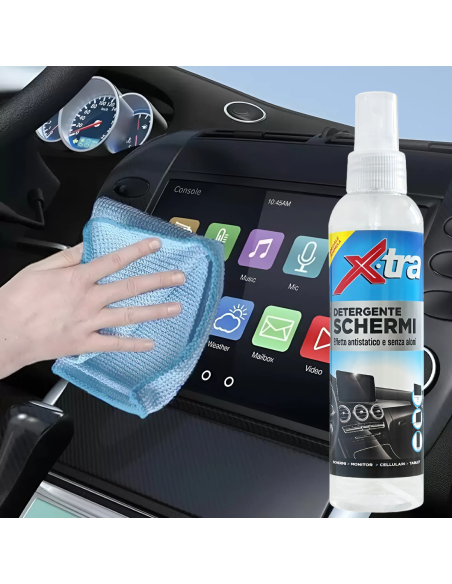 Detergente Schermi e Display LCD 200ml Anti Aloni con Panno in Microfibra