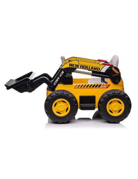 Escavatore Elettrico per Bambini New Holland LT978 con Pala Scavatrice 12V