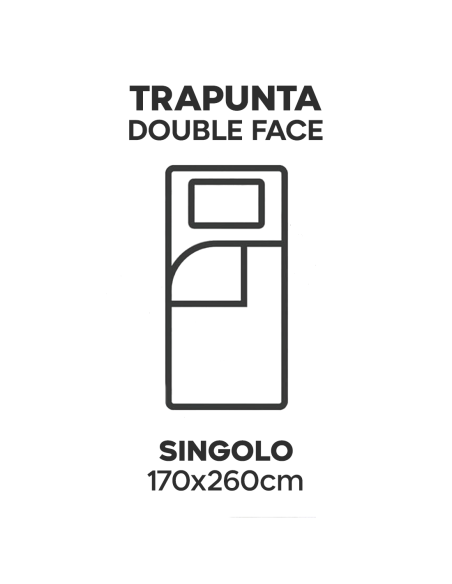 Trapunta Singola Piumone Invernale Imbottita Double Face 170x260cm Made in Italy