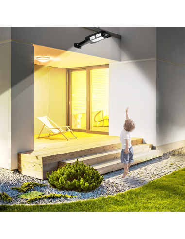 Lampada Solare Faro da Parete PP-902T Sensore...