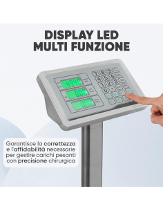 Bilancia Industriale 300kg Professionale ad Alta... 2