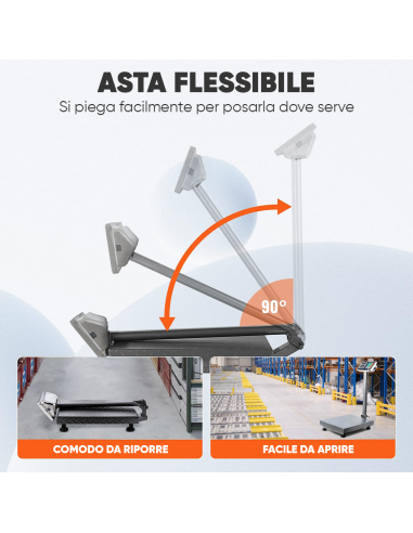 Bilancia Industriale 300kg Professionale ad...