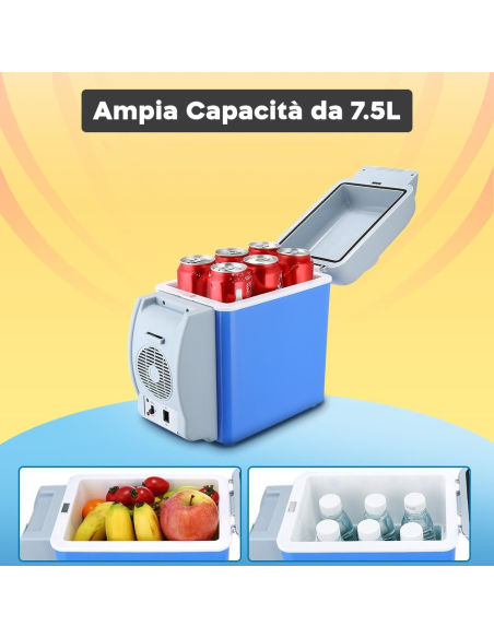 Frigo Portatile 079054 per Auto e Camping 2 in 1 Caldo e Freddo 7,5 Litri da 12V