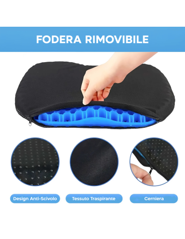 Cuscino Gel Traspirante Anti Decubito...