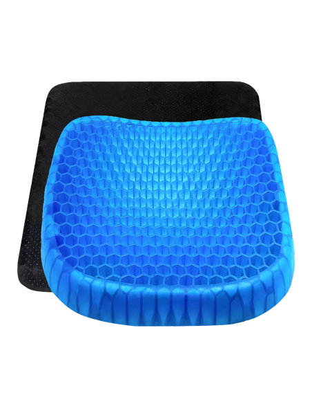 Cuscino Gel Traspirante Anti Decubito Ergonomico Sedute Prolungate 37x30x4cm