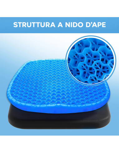 Set 2 Cuscini Gel Traspirante Antidecubito per...