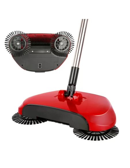 Scopa magica a 3 spazzole rotanti 221862 senza elettricità e senza fili