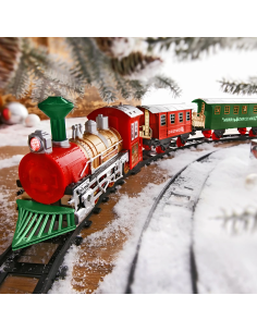 Trenino di Natale 13pz Treno Natalizio a Batteria con... 2