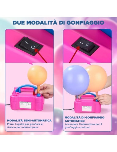 Gonfiatore per Palloncini Elettrico Pompa per...