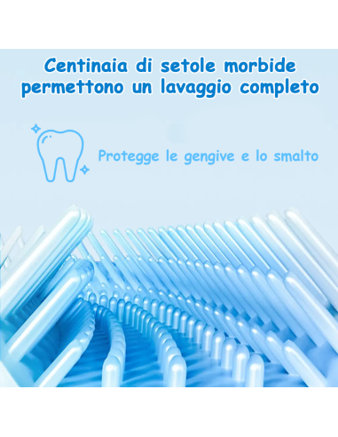 Spazzolino Elettrico Denti Bambini Morbido in...
