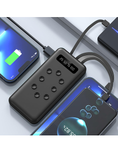Powerbank 58000mAh Caricabatterie Rapido Portatile con 4 Cavi Inclusi USB