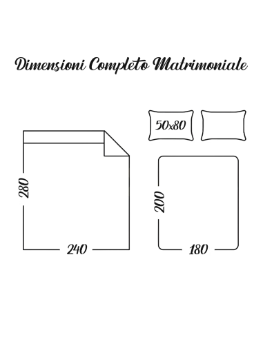 Completo per Letto Matrimoniale con Volant Due...