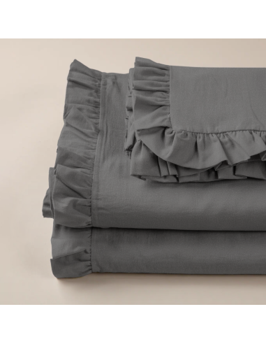 Completo per Letto Matrimoniale con Volant Due...