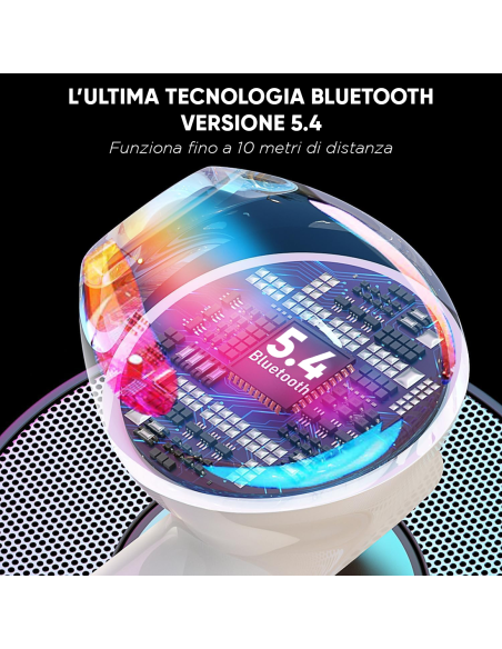 Auricolari A9 Pro Cuffie Bluetooth 5.4 Wireless Display LED Touch Suono HI-FI