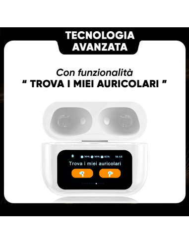 Auricolari A9 Pro Cuffie Bluetooth 5.4 Wireless...