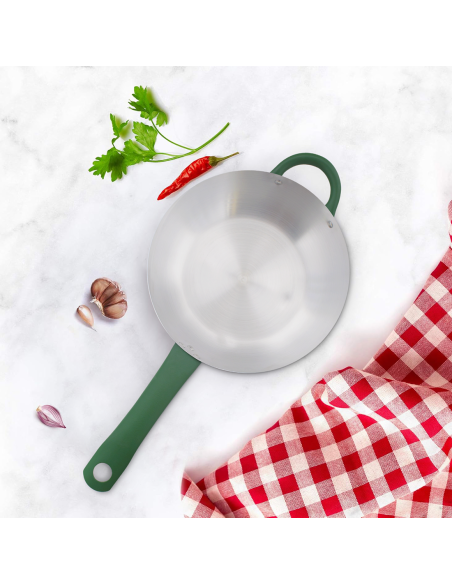 Batteria di Pentole in Alluminio da 12 Pezzi con Coperchio in Vetro Temperato