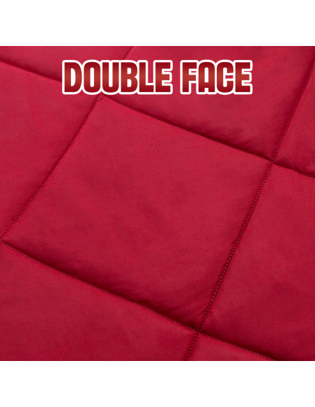 Trapunta Matrimoniale in Velluto Stampa Digitale di Natale Piumone Invernale