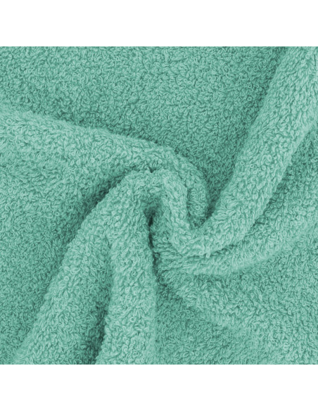 Set 8pz Asciugamani da Bagno 4pz Viso e 4pz Ospite Tinta Unita Puro Cotone