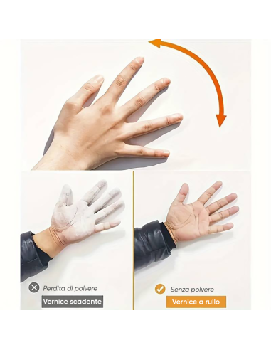 Rullo con Pittura per Parete 500g Bianco 2 in 1...