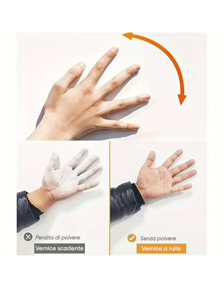 Rullo con Pittura per Parete 500g Bianco 2 in 1 per Ritocco Vernice ad Acqua