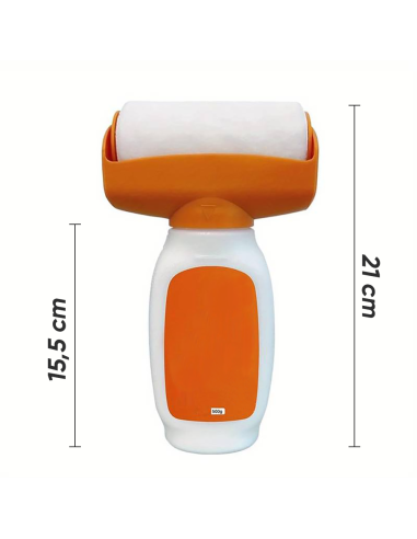 Rullo con Pittura per Parete 500g Bianco 2 in 1...