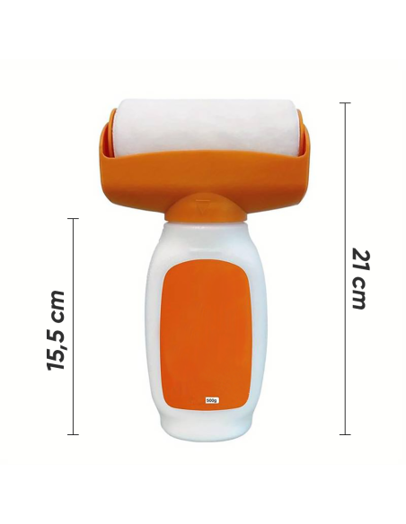 Rullo con Pittura per Parete 500g Bianco 2 in 1 per Ritocco Vernice ad Acqua