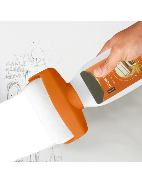 Rullo con Pittura per Parete 500g Bianco 2 in 1 per Ritocco Vernice ad Acqua