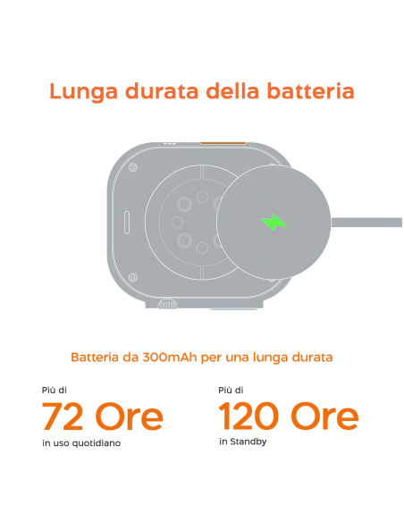 Smartwatch Ultra 49mm 7 Cinturini Notifiche Chiamate e App iOS e Android 7 in 1