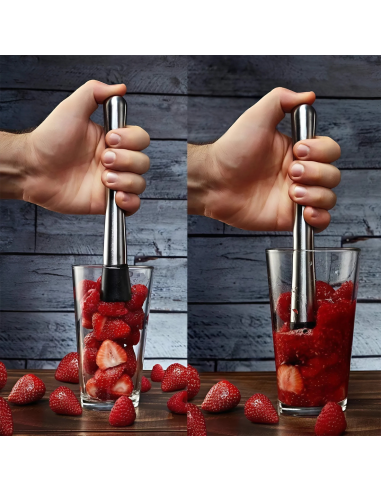 Set per Cocktail 8 Pezzi Shaker in Acciaio...