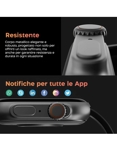 Smartwatch ULTRA 8 con Auricolari Wireless e...