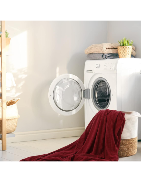 Copri Divano 4 Posti con Elastico Tinta Unita Antimacchia Tessuto Piquet