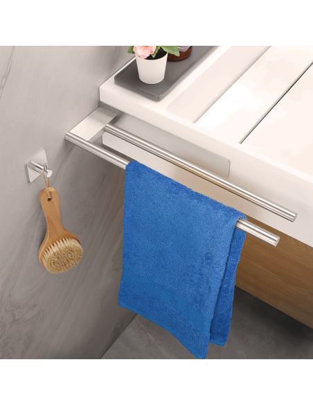 Set 8pz Asciugamani da Bagno 4pz Viso e 4pz Ospite Tinta Unita Puro Cotone