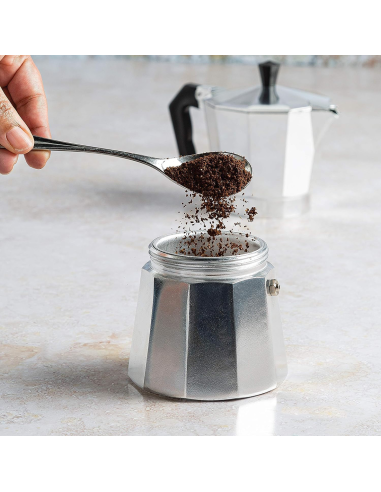 Moka Caffettiera Classica 3 Tazze Caffè Express...